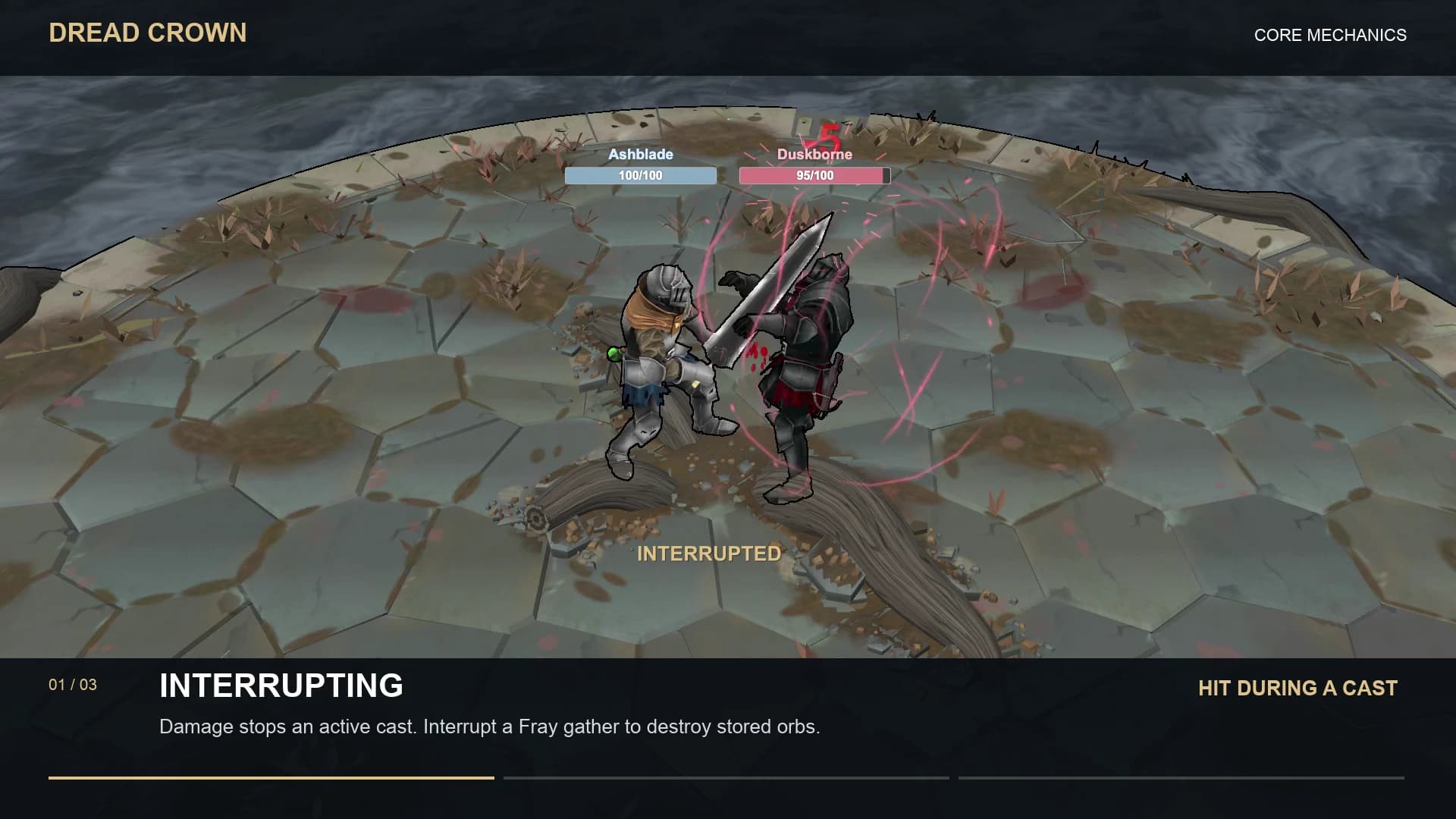 Dread Crown Core Mechanics: full sequence