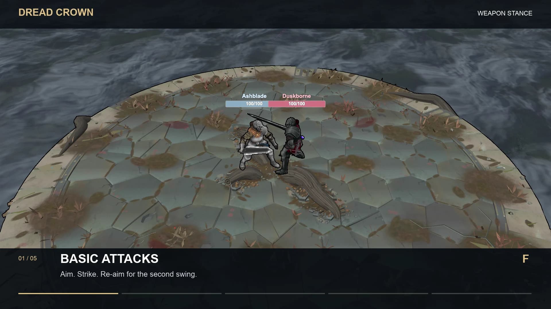 Dread Crown Weapon Stance: full sequence